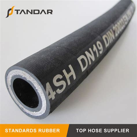 En 856 4sh Wire Spiral Reinforced Flexible Rubber Hydraulic Hose