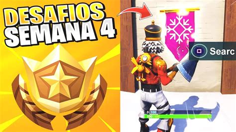 Como Completar Todos Los DesafÍos De La Semana 4 En Fortnite Letras Y Fuegos Artificiales