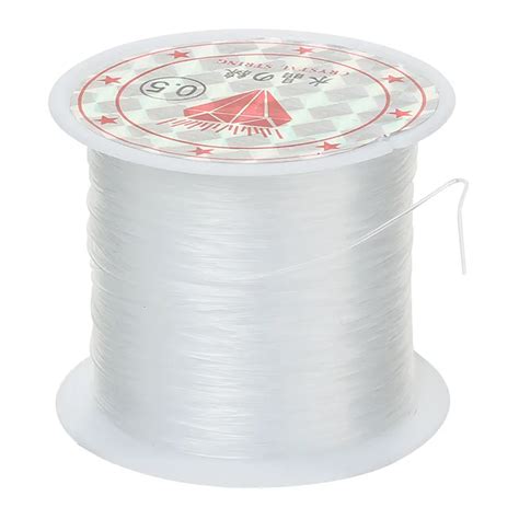 Roll M Mm Clear Nylon White Stretchy Elastic Stretch Wire Cord