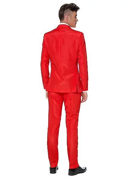 SuitMeister Solid Red Party Suit Maskworld