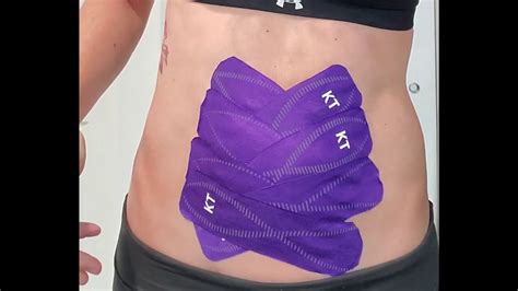 Taping For Diastasis Recti Criss Cross Method Connect Pt Youtube