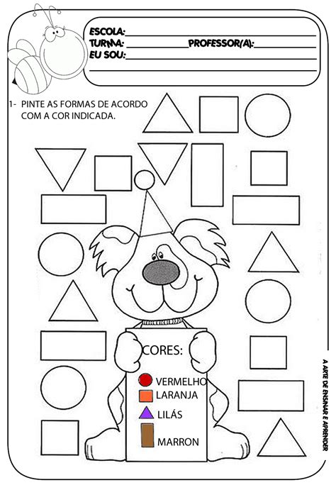 Formas Geométricas Educação Infantil Para Imprimir