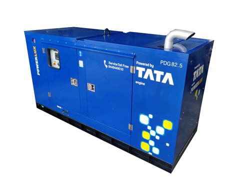 Water Cooling 125 Kva Tata Silent Diesel Generators 3 Phase Engine