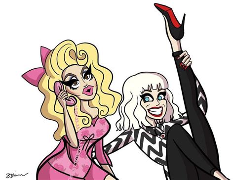 ♥ Trixie Mattel Katya ♥ Artwork By Beth Bessiemarina Illustration Trixie And Katya Queen