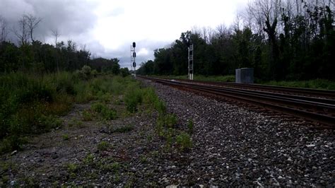 Csx Q004 Eastbound Going Down The Westshore At Attridge Road Milepost