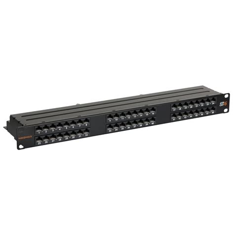 NIKOMAX Unshielded Patch Panel NMC RP48UE2 1U BK IPon Hardware And