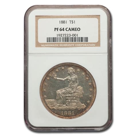 Buy 1881 Trade Dollar Pf 64 Cameo Ngc Apmex