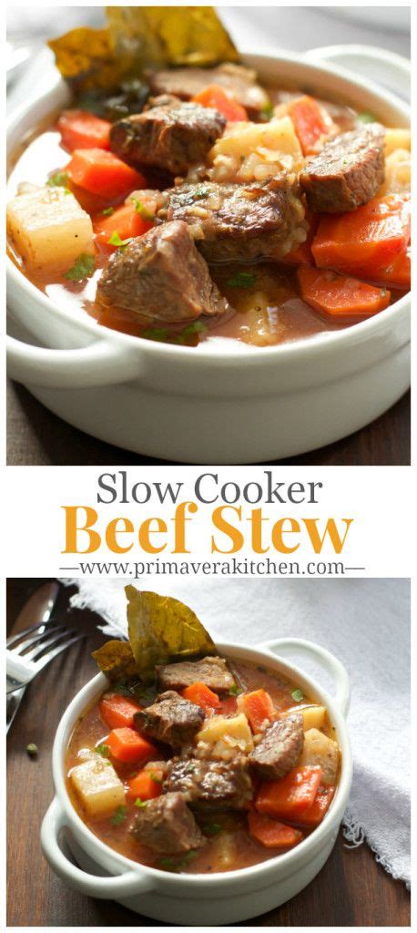 Slow Cooker Beef Stew With Carrots And Potatoes