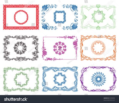 Carpet Border Frame Pattern Vector De Stock Libre De Regal As