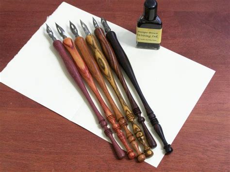 Handmade Wood Calligraphy Dip Pen Holder One In Choice Of Colors Etsy