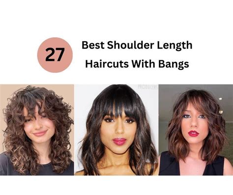 27 Best Shoulder Length Haircuts With Bangs 2023 Fabbon