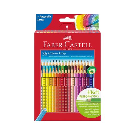 Цветные карандаши Faber-Castell grip, 36 цветов, трехгранные ...