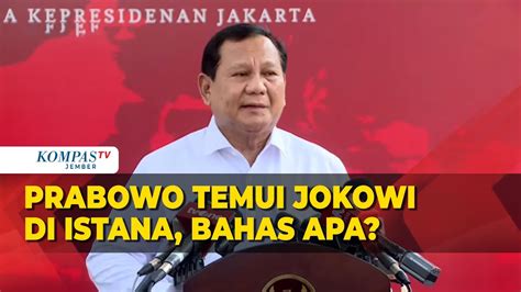 Full Keterangan Menhan Prabowo Subianto Usai Temui Presiden Jokowi Di