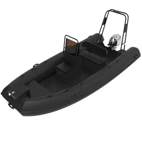 Ce Inflatable Rib Boat Fiberglass Hull With Outboard Motor