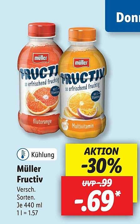 M Ller Fructiv Angebot Bei Lidl Prospekte De