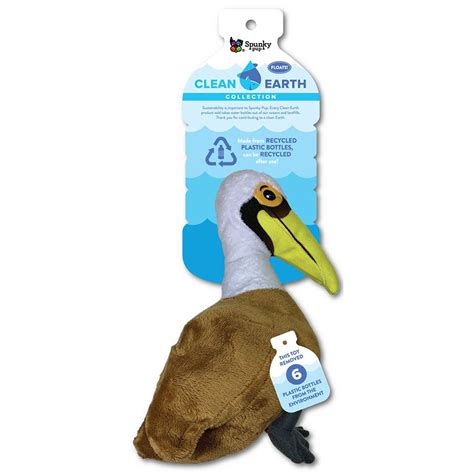 Spunky Pup Clean Earth Plush Dog Toy Pelica Baxterboo