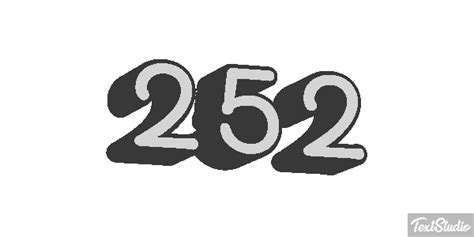 252 Number Animated  Logo Designs