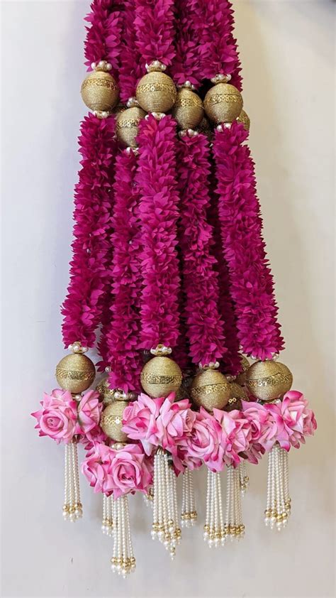 Jasmine Gajra Flower Hanging Floral Hangings Diwali Decoration Front