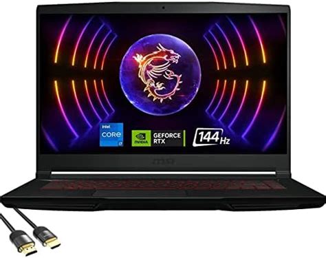 Msi Gf63 Thin Gaming Laptop 15 6 Fhd Ips 144hz 12th Gen Intel 10 Core I7 12650h