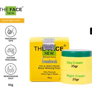 Jual The Face Temulawak Day And Night Cream Toner Serum Facial