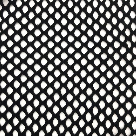 Large Hole Fishnet Black Way Stretch Shine Trimmings Fabrics