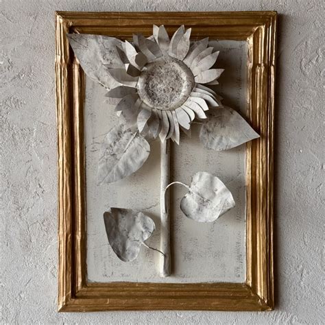 Papier mâché Single Sunflower Botanical PM 0028 Get The Gusto