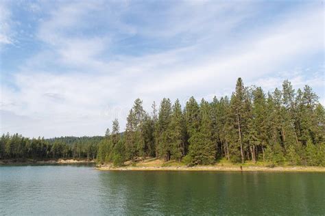 General View Of Lake Roosevelt Seen From The Water Stock Image Image