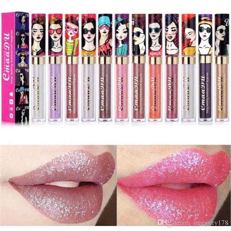 Cmaadu Shimmer Lip Gloss Beauty Girl Diamond Glitter Lip Tint