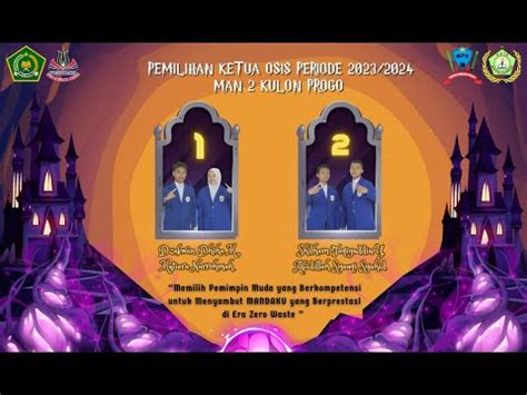 DEBAT CALON KETUA OSIS MAN 2 KULON PROGO PERIODE 2023 2024 YouTube