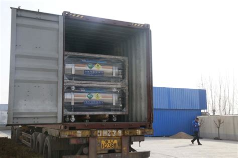 Horizontal 500liter 16bar Lox Container Cryogenic Liquid Oxygen