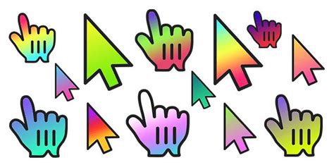 A new and colorful collection of Gradient Cursors. | Light in the dark, Custom, Free online games