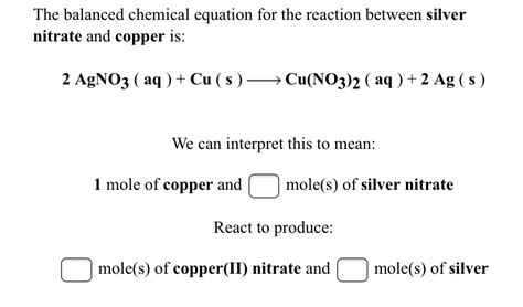 Copper Silver Nitrate Yields Copper Ii Nitrate Silver