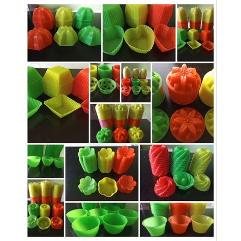 Jual Per Lusin Cetakan Kukus Jelly Nutrijel Agar Agar Plastik Warna