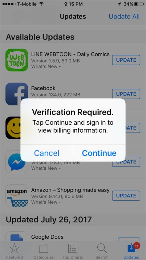 App Store Says Verification Required For Free Apps How To Fix