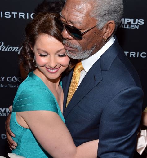 Ashley Judd And Morgan Freeman At Olympus Has Fallen Premiere In