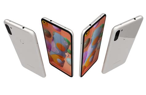 Samsung Galaxy A11 White 3d Model By Reverart