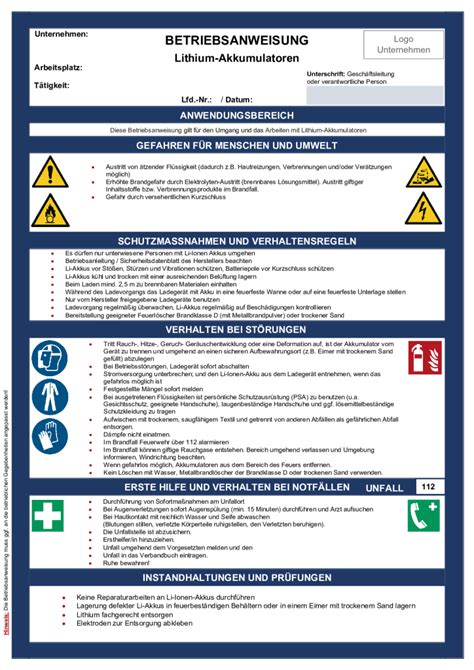 Lithium Akkumulatoren QuaSi Consult