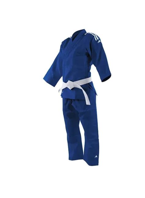 Kimono Infantil Judo adidas Trançado Azul J250 Combatkimonos