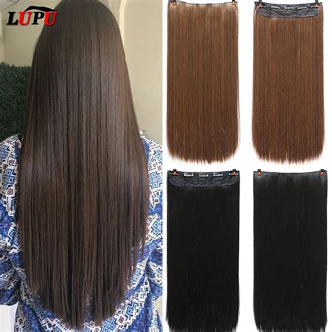 Lupu Extensiones De Cabello Sint Tico Para Mujer Pelo Largo Y Liso