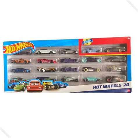 Kit Caixa Carros Hot Wheels Pacote 20 Carrinhos Sortidos Frete grátis