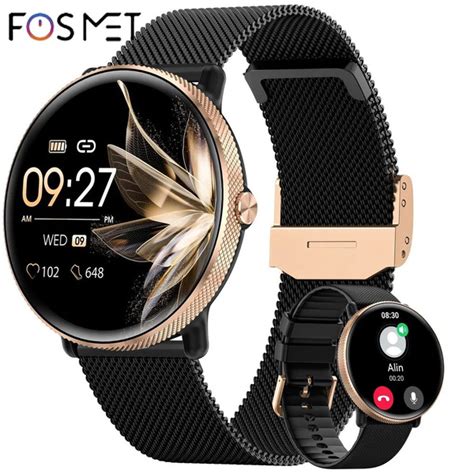 Купить смарт-часы FOSMET Умные женские часы, экран 1.39" - купить по ...