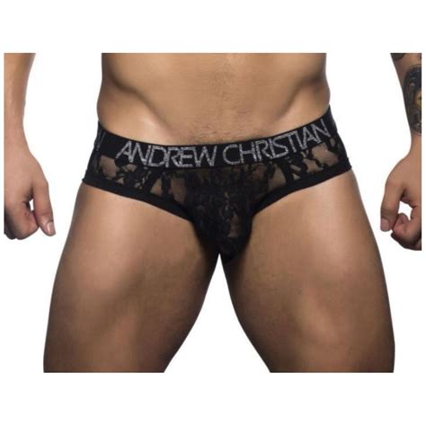 M Andrew Christian Lace Brief W Almost Naked Men S Fashion Bottoms