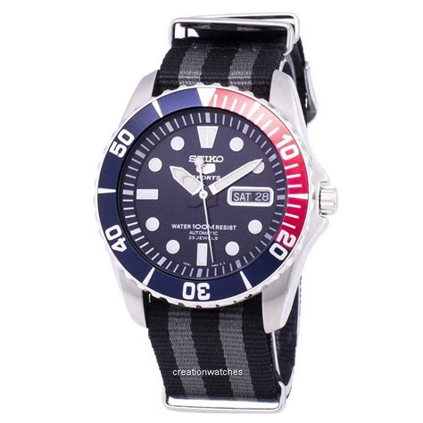 Seiko 5 Sports Automatic Nato Strap SNZF15K1 NATO1 Men S Watch