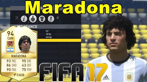 Fifa 17 Maradona Virtual Pro Look A Like Tutorial With Stats