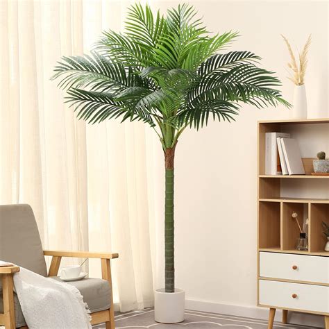 Amazon Floworld Palm Tree Artificial Tropical Plant Ft Tall Faux