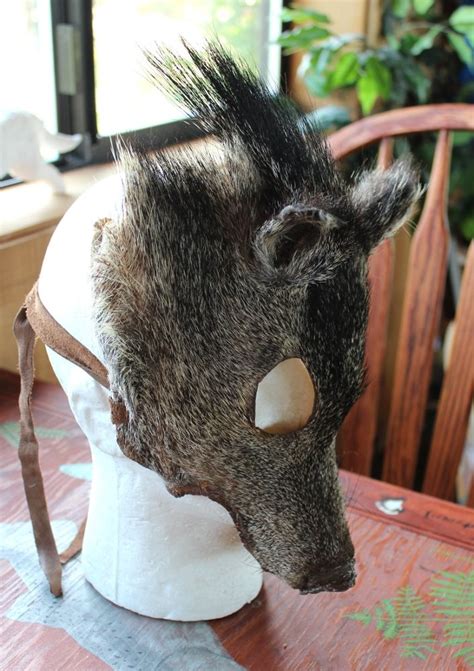 Javelina Mask By Lupa At Wolf Headdress