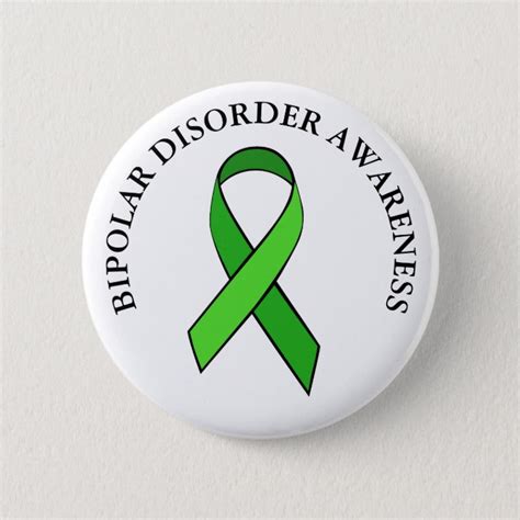 Bipolar Disorder Awareness Ribbon Button | Zazzle