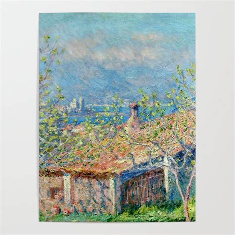 Claude Monet Gardener S House At Antibes Poster By Alexandra