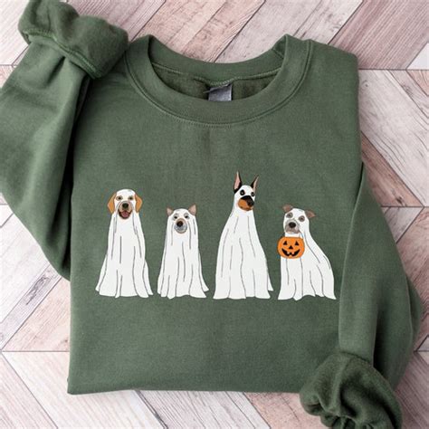 Spooky Season Crewneck Embroidered Halloween Sweatshirt Etsy