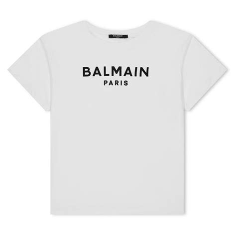 Balmain Paris T Shirt Juniors Kids Regular Fit T Shirts Flannels